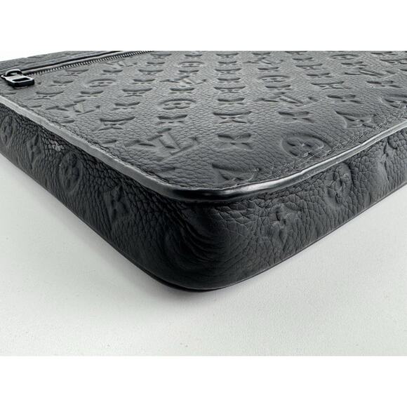 Louis Vuitton Monogram Taurillon S Lock Briefcase Black w/o Strap B-6 - Picture 9 of 16